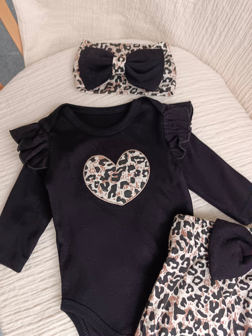 Hope Leoparlı 3'lü Takım Siyah