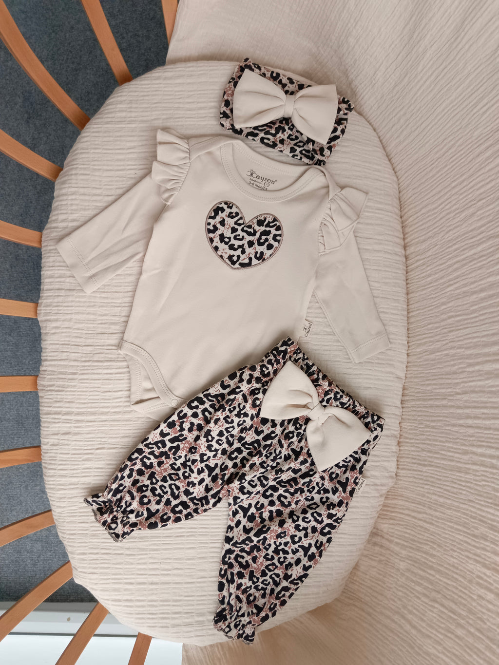 Hope Leoparlı 3'lü Takım Krem