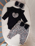 Hope Leoparlı 3'lü Takım Siyah
