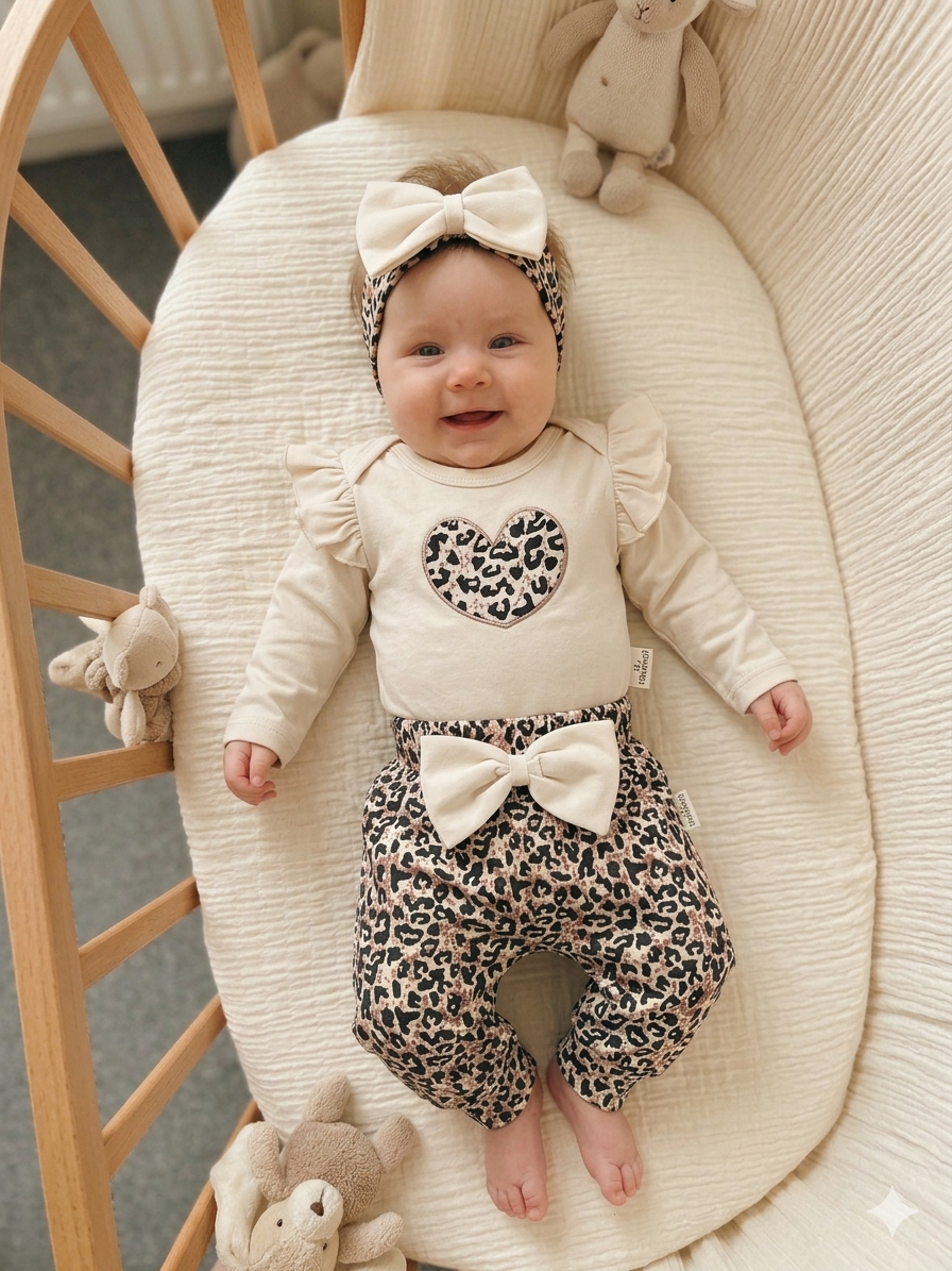 Hope Leoparlı 3'lü Takım Krem