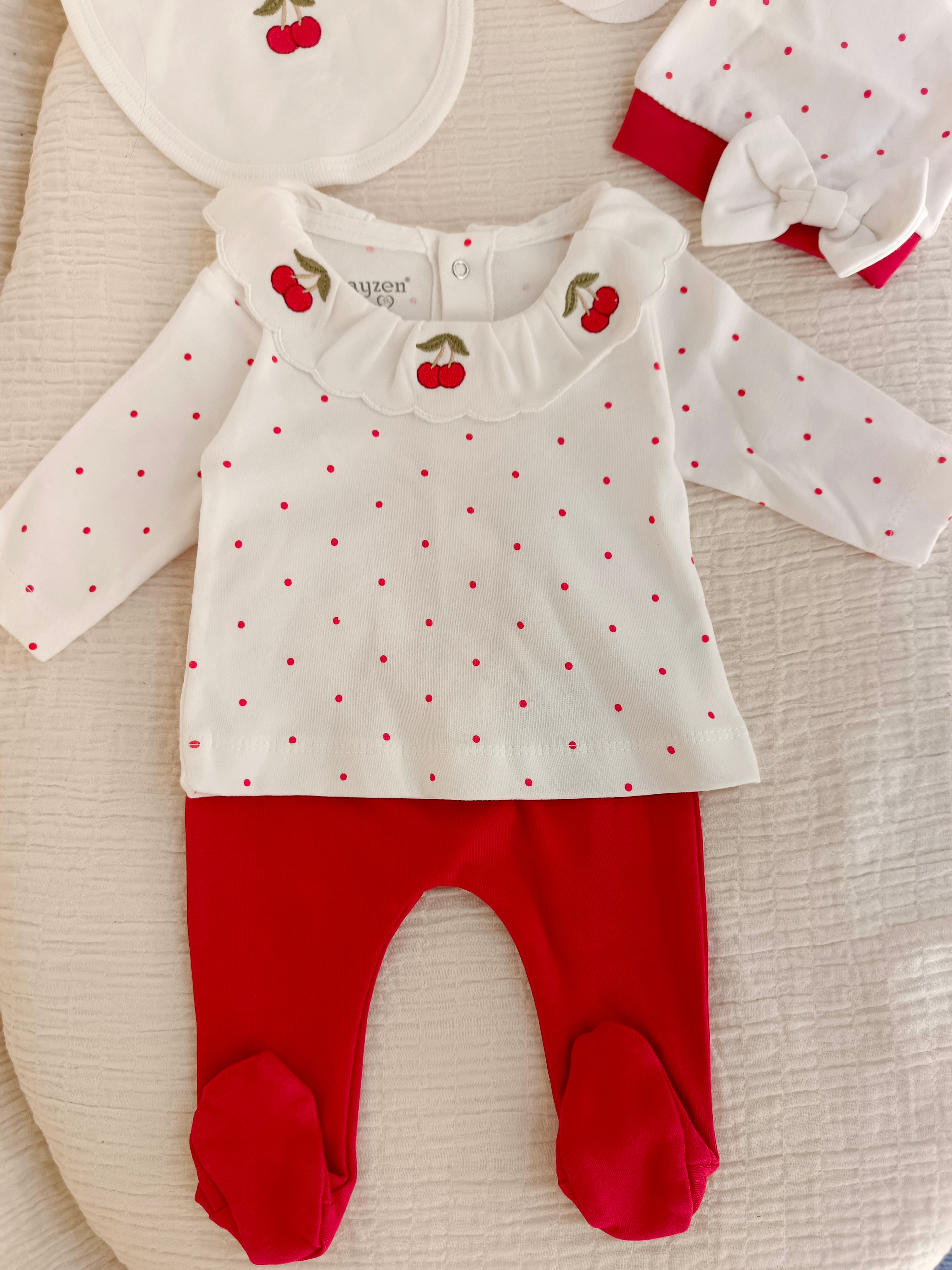 Cherry Kırmızı Hastane Yenidoğan Set